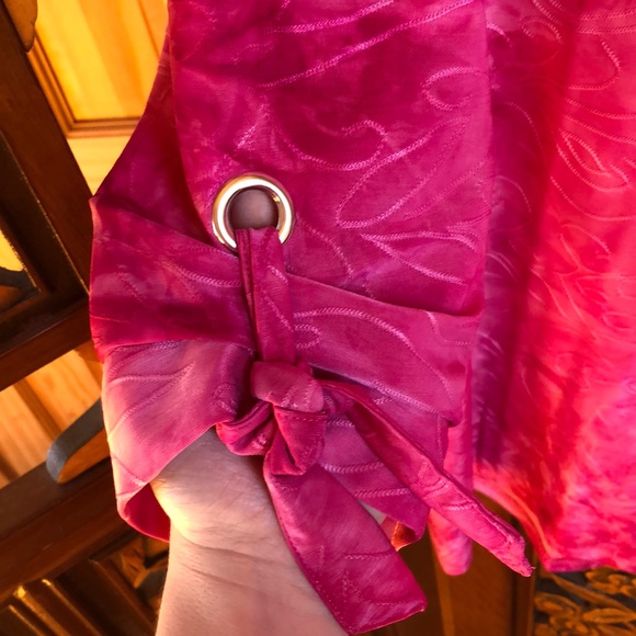 NWT Croft&Barrow Tie Sleeve Detail Blouse - Picture 4 of 6